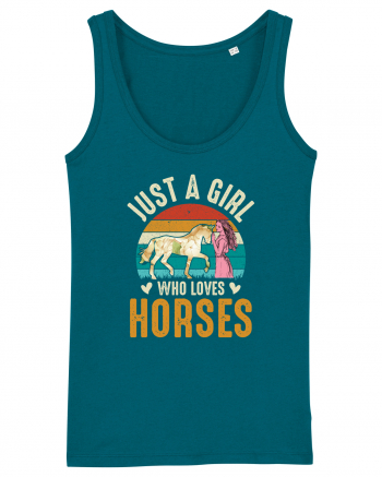 Just A Girl Who Loves Horses Ocean Depth