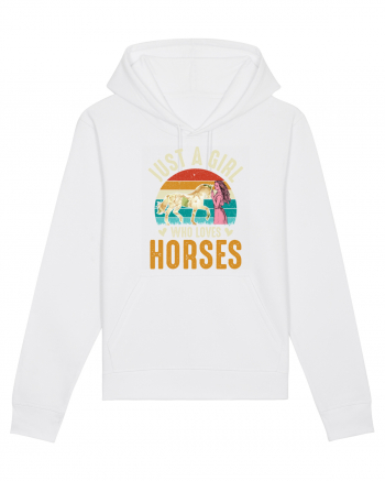 Just A Girl Who Loves Horses White