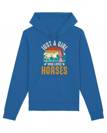 Just A Girl Who Loves Horses Royal Blue