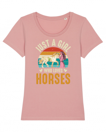 Just A Girl Who Loves Horses Canyon Pink