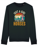 Just A Girl Who Loves Horses Bluză mânecă lungă Unisex Rise