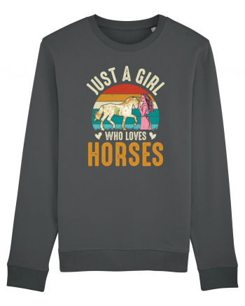 Just A Girl Who Loves Horses Anthracite