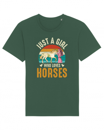 Just A Girl Who Loves Horses Bottle Green