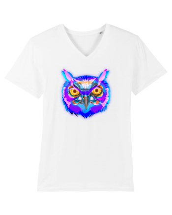 Skull Neon Owl White