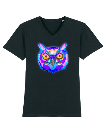 Skull Neon Owl Black