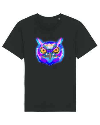 Skull Neon Owl Black