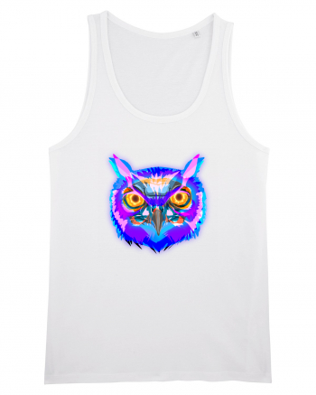 Skull Neon Owl White