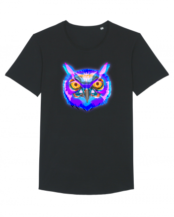 Skull Neon Owl Black