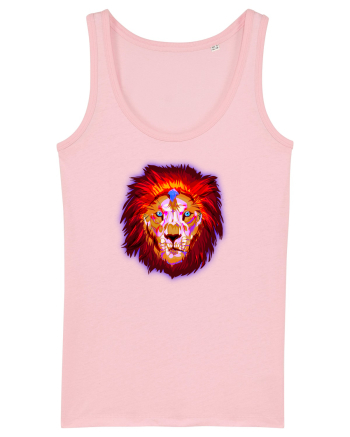 Skull Neon Lion Cotton Pink