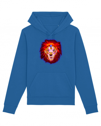 Skull Neon Lion Royal Blue
