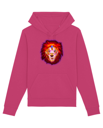 Skull Neon Lion Raspberry