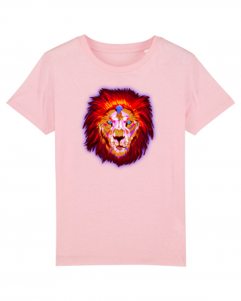 Skull Neon Lion Cotton Pink