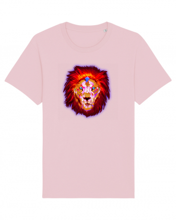 Skull Neon Lion Cotton Pink