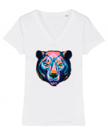 Skull Neon Bear White