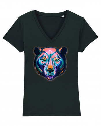 Skull Neon Bear Black