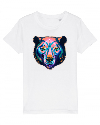 Skull Neon Bear White