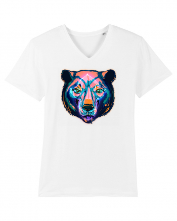 Skull Neon Bear White