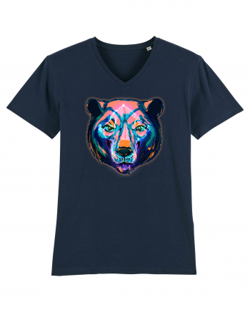 Skull Neon Bear French Navy