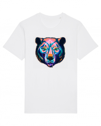 Skull Neon Bear White