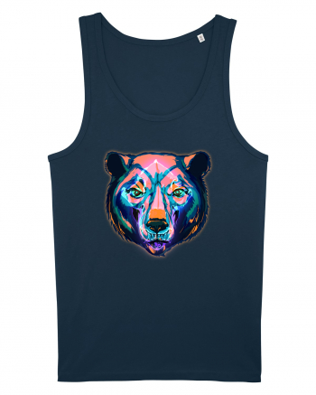 Skull Neon Bear Navy