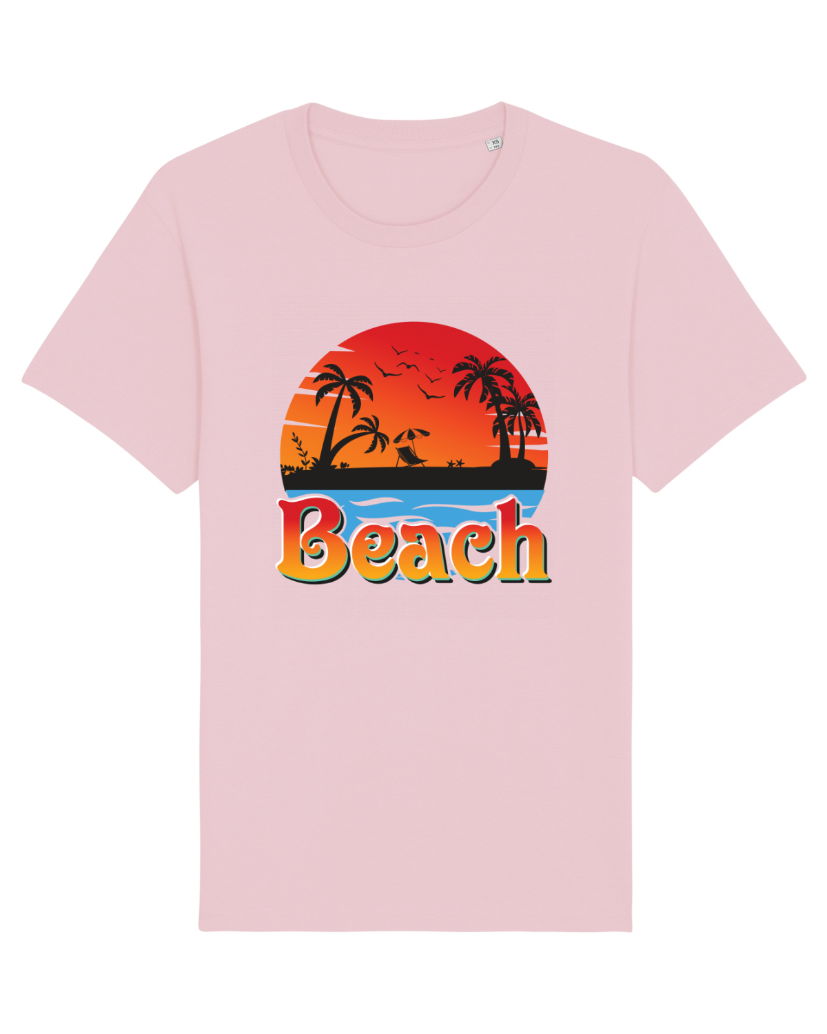 Tricou mânecă scurtă Unisex Rocker Cotton Pink