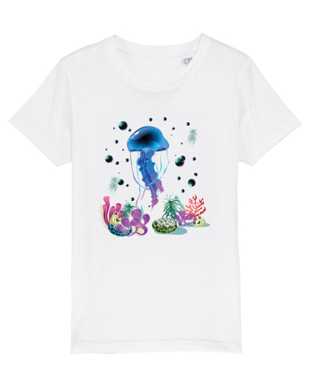 Blue Jellyfish White