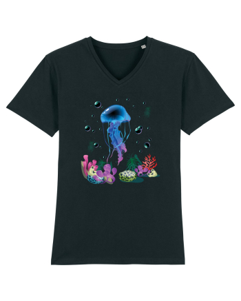 Blue Jellyfish Black