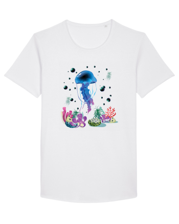Blue Jellyfish White