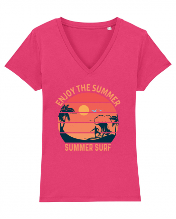 Enjoy The Summer Surf Sunset Raspberry