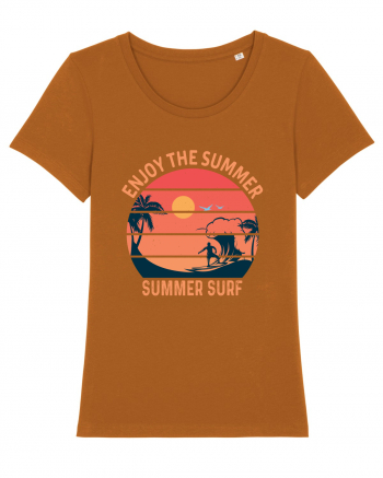 Enjoy The Summer Surf Sunset Roasted Orange