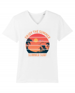 Enjoy The Summer Surf Sunset Tricou mânecă scurtă guler V Bărbat Presenter