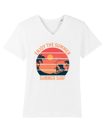 Enjoy The Summer Surf Sunset White
