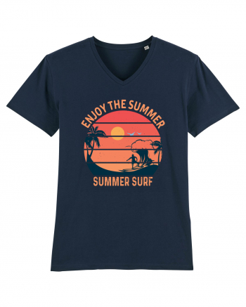 Enjoy The Summer Surf Sunset French Navy