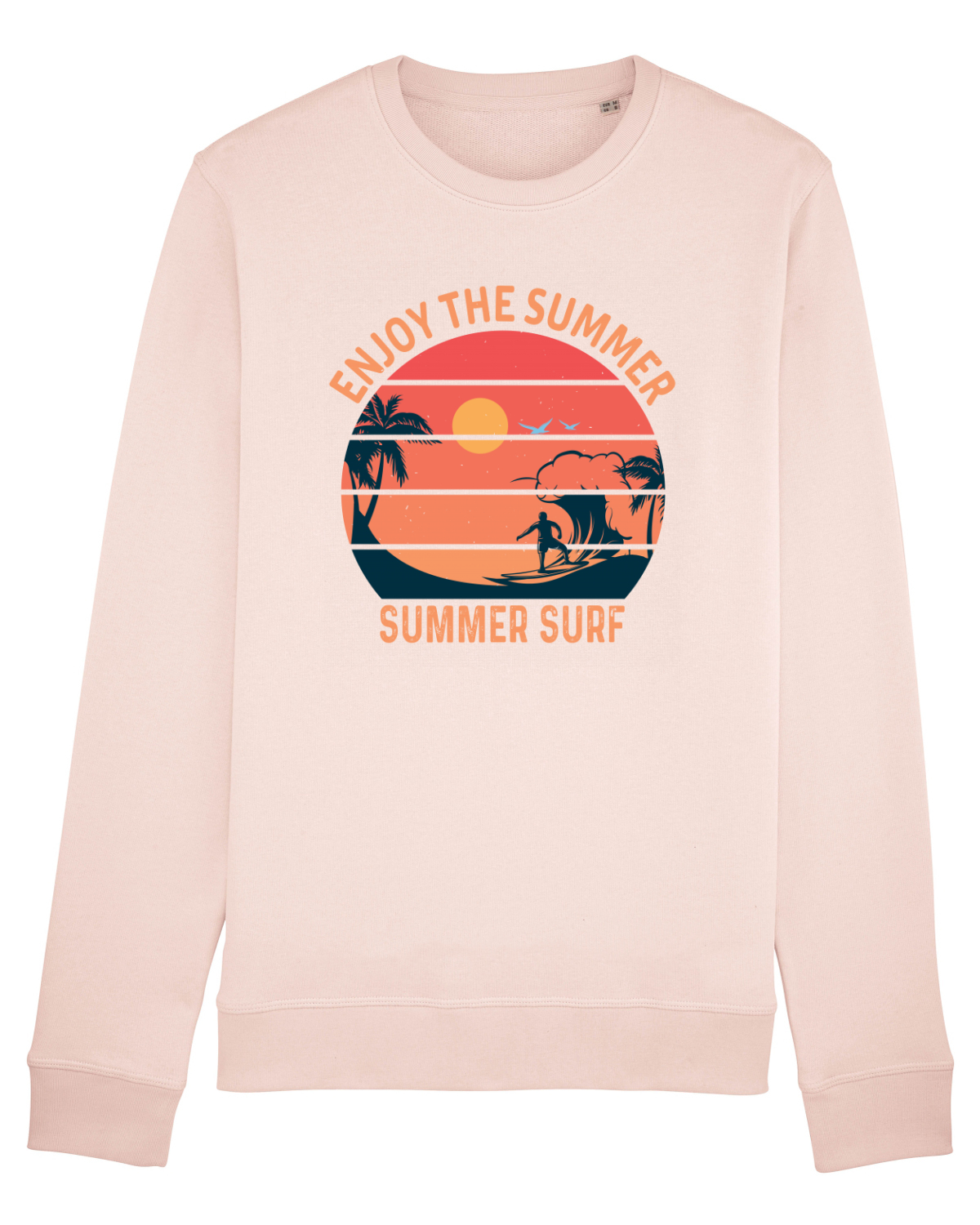Bluză mânecă lungă Unisex Rise Candy Pink
