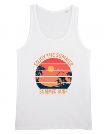 Enjoy The Summer Surf Sunset White