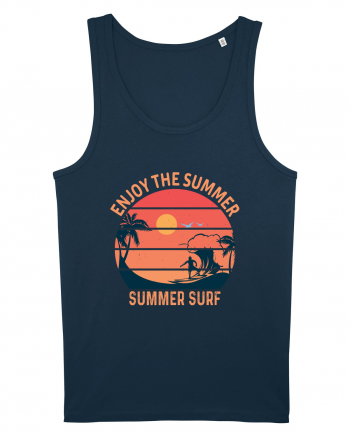 Enjoy The Summer Surf Sunset Navy