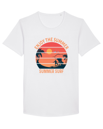 Enjoy The Summer Surf Sunset White