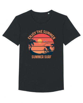 Enjoy The Summer Surf Sunset Black