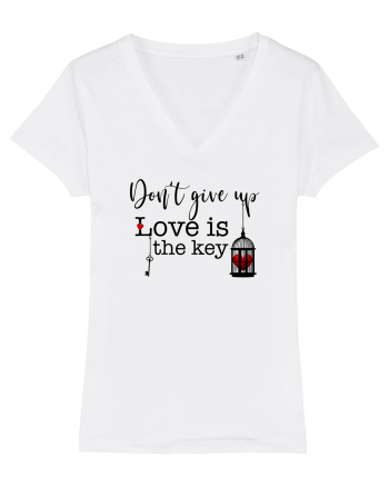 LOVE is the Key - Don't Give Up White