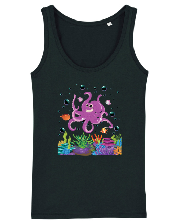 Happy Octopus Black