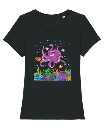 Happy Octopus Black