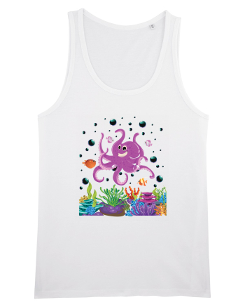 Happy Octopus White
