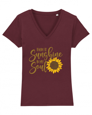 There Is Sunshine In My Soul Burgundy