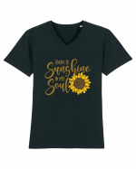 There Is Sunshine In My Soul Tricou mânecă scurtă guler V Bărbat Presenter