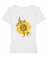 Live By The Sun Tricou mânecă scurtă guler larg fitted Damă Expresser