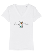One Day at a Time Tricou mânecă scurtă guler V Damă Evoker