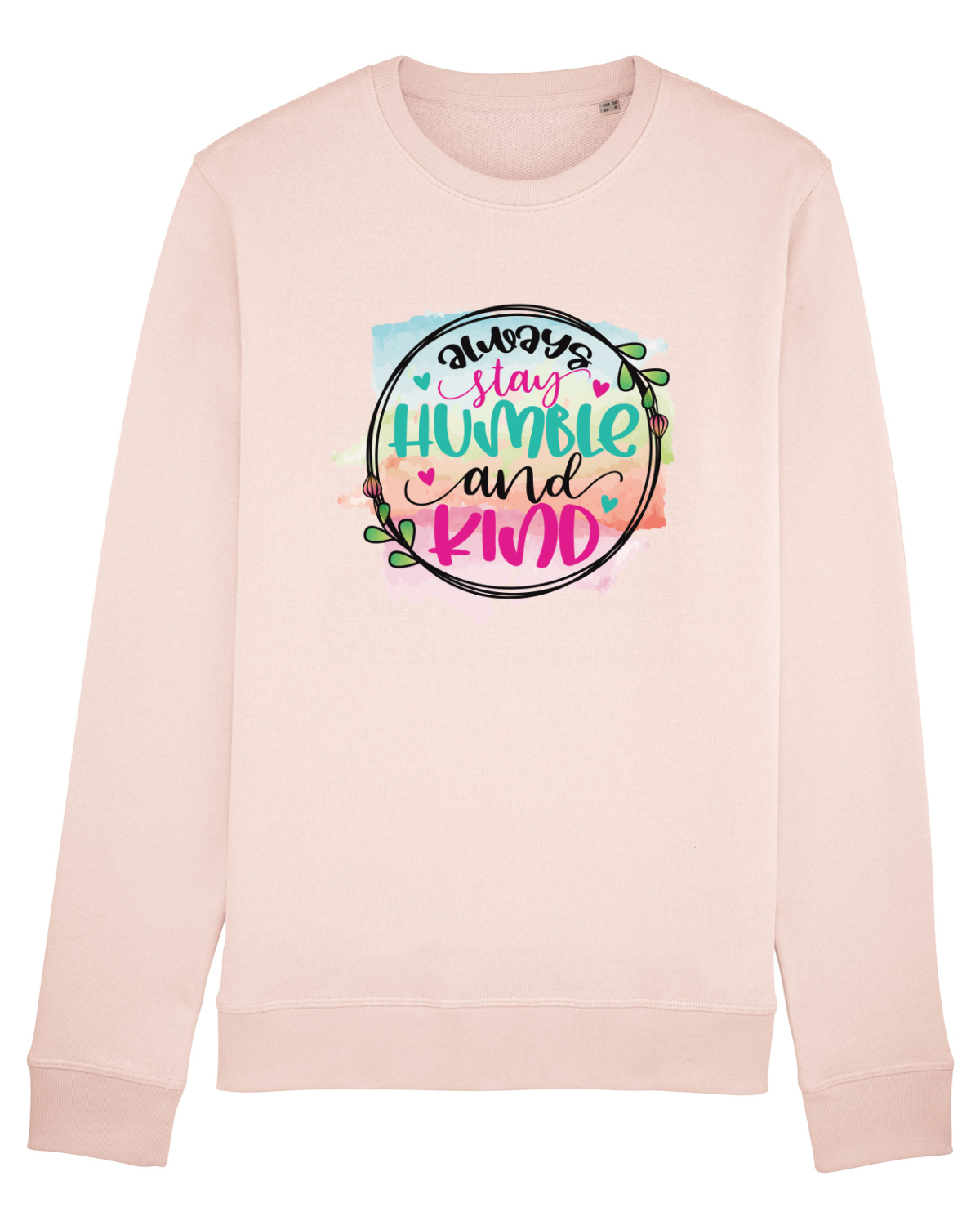 Bluză mânecă lungă Unisex Rise Candy Pink