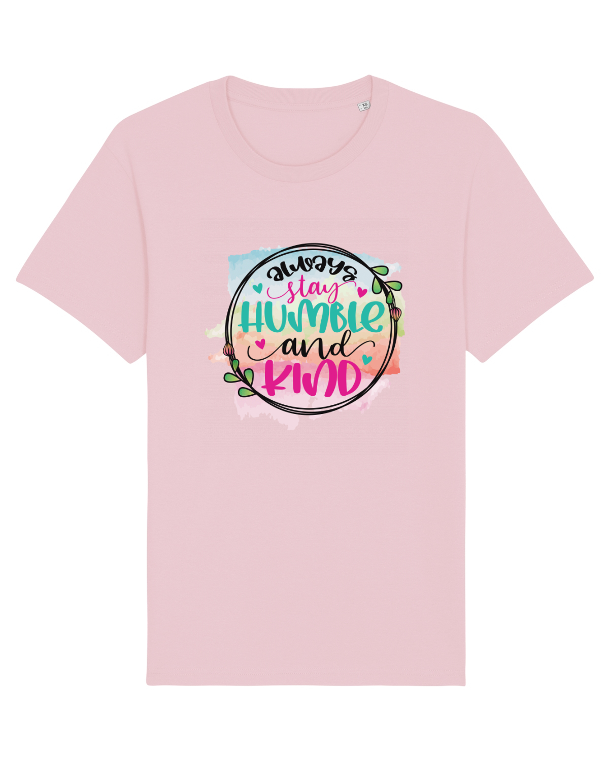 Tricou mânecă scurtă Unisex Rocker Cotton Pink
