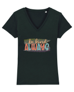 Be Kind Always Tricou mânecă scurtă guler V Damă Evoker