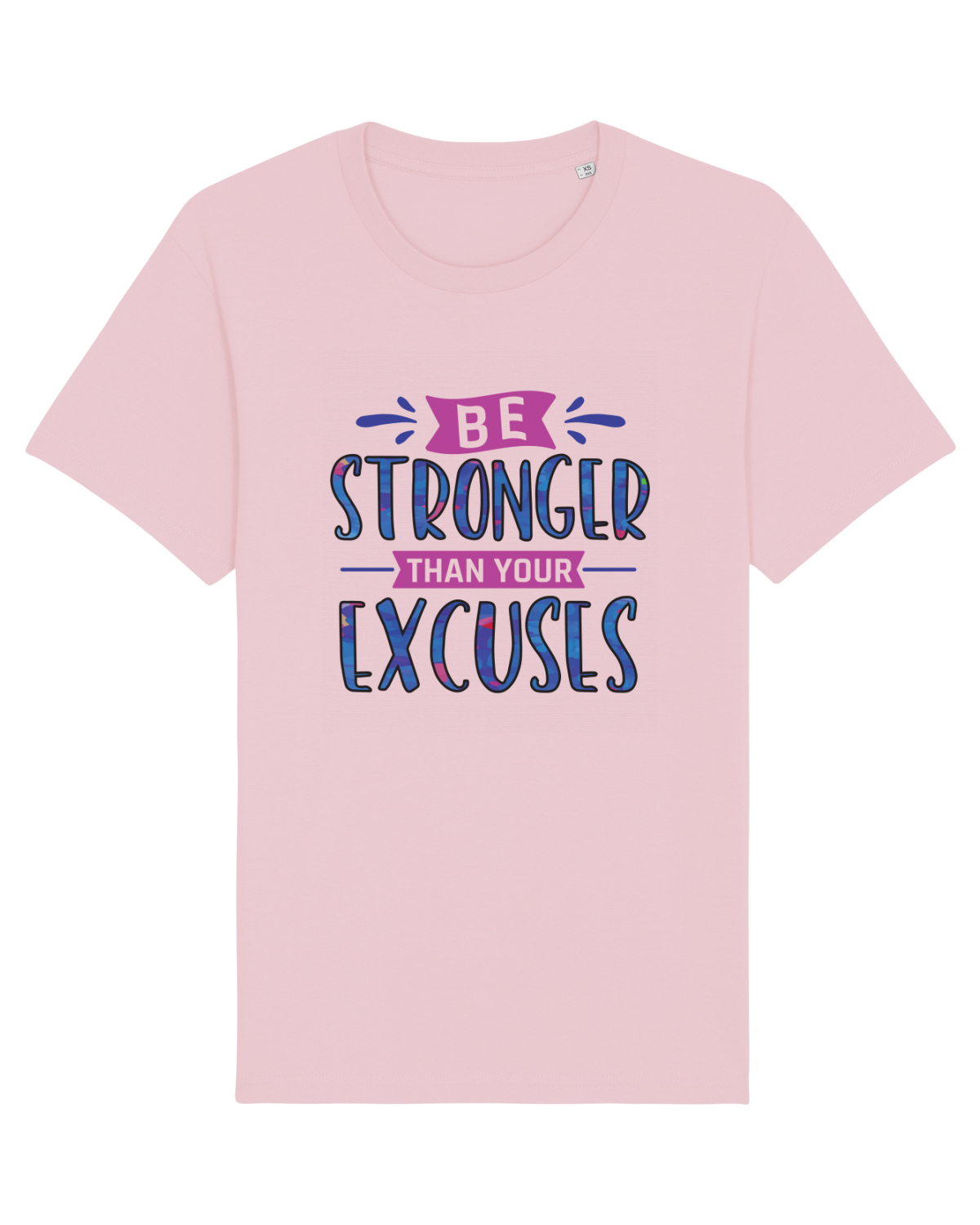 Tricou mânecă scurtă Unisex Rocker Cotton Pink